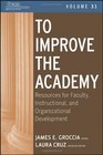 To Improve the Academy Resources for Faculty Instructional and Organizational Development