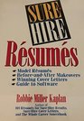 SureHire Resumes Model Resumes BeforeAnd After Makeovers Winning Cover Letters Guide to Software