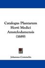 Catalogus Plantarum Horti Medici Amstelodamensis
