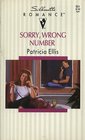 Sorry, Wrong Number (Silhouette Romance, No 931)