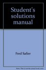 Student's solutions manual To accompany Barnett and Ziegler Precalculus  functions and graphs 2nd ed