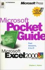 Microsoft Pocket Guide to Microsoft Excel 2000