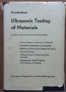 Krautkramer Ultrasonic Testing of Materials