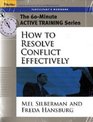 60Minute Training Series Set How to Resolve Conflict Effectively