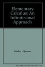Elementary Calculus An Infinitesimal Approach