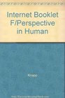 Internet Booklet F/Perspective in Human