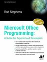 Microsoft Office Programming A Guide for Experienced Developers