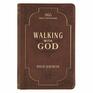 Walking with God Devotional  Brown Faux Leather Daily Devotional for Men  Women 365 Daily Devotions