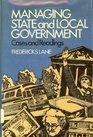 Managing State and Local Government Cases and Readings