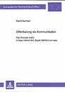 Offenbarung als Kommunikation Das Konzept wahy in Nasr Hamid Abu Zayds Mafhum annass