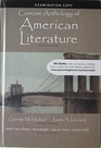 Concise Anthology of American Literature 7th Ed Exam Copy