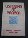 Listening at Prayer