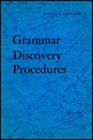 Grammar Discovery Procedures A Field Manual