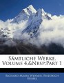 Smtliche Werke Volume 4nbsppart 1