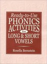 ReadyToUse Phonics Activities for Long  Short Vowels
