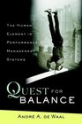 Quest for Balance The Human Element in Performance Management Systems