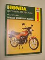 Honda CB/CD125T and CM125C Twins 197783 Owner's Workshop Manual