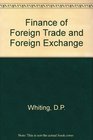 Finance of foreign trade and foreign exchange