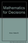 Mathematics for Decisions