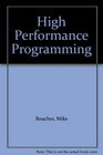 High Performance Programming