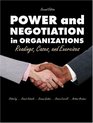 Power  Negotiation in Organizations