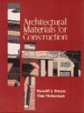 Architectural Materials for Construction