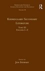 Volume 18 Tome III Kierkegaard Secondary Literature English LZ