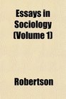 Essays in Sociology