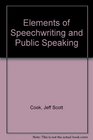Elements of Speechwriting and Public Speaking