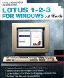Lotus 123 for Windows at Work