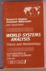 WorldSystems Analysis Theory and Methodology