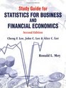 Study Guide for Statistics for Business  Financial Economics
