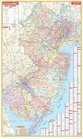 New Jersey Wall Map  42x72  Laminated on Roller