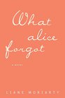 What Alice Forgot (Thorndike Press Large Print Core)