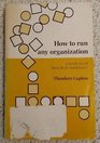 How To Run Any Organization A Manual of Practical Sociology