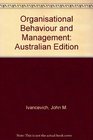 Organisational Behaviour and Management Australian Edition