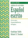 Espanol escrito  Curso para hispanohablantes bilingues cuaderno d activities