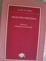 Selected Writings 1992 publication