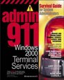 Admin911 Windows 2000 Terminal Services