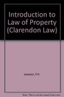 Introduction to the Law of Property