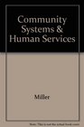 Community Systems  Human Services