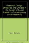 Research Design Strategies and Choices in Design of Social Research