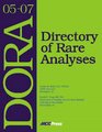 DORA 20052007 Directory of Rare Analysis