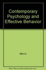 Contemporary Psychology and Effective Behavior