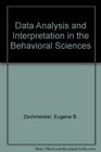 Data Analysis and Interpretation in the Behavioral Sciences