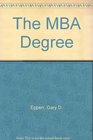 The MBA Degree