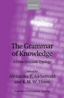 The Grammar of Knowledge A CrossLinguistic Typology