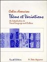 Thème et Variations: An Introduction to French Language and Culture, 4th Edition