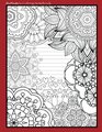 Coloring Notebook  Therapeutic notebook for writing journaling and notetaking with designs for inner peace calm and focus