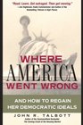 Where America Went Wrong And How To Regain Her Democratic Ideals